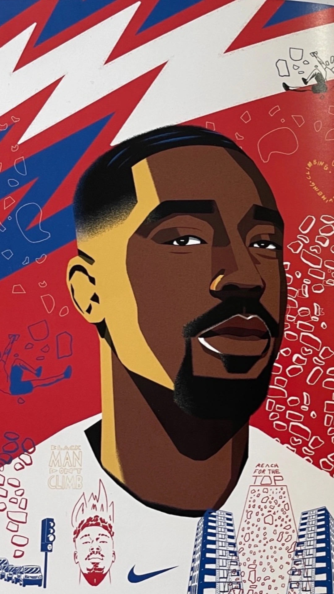 Stylised portrait of Rotimi by Mfinx